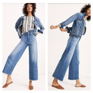 Madewell wide leg crop Jeans size 27